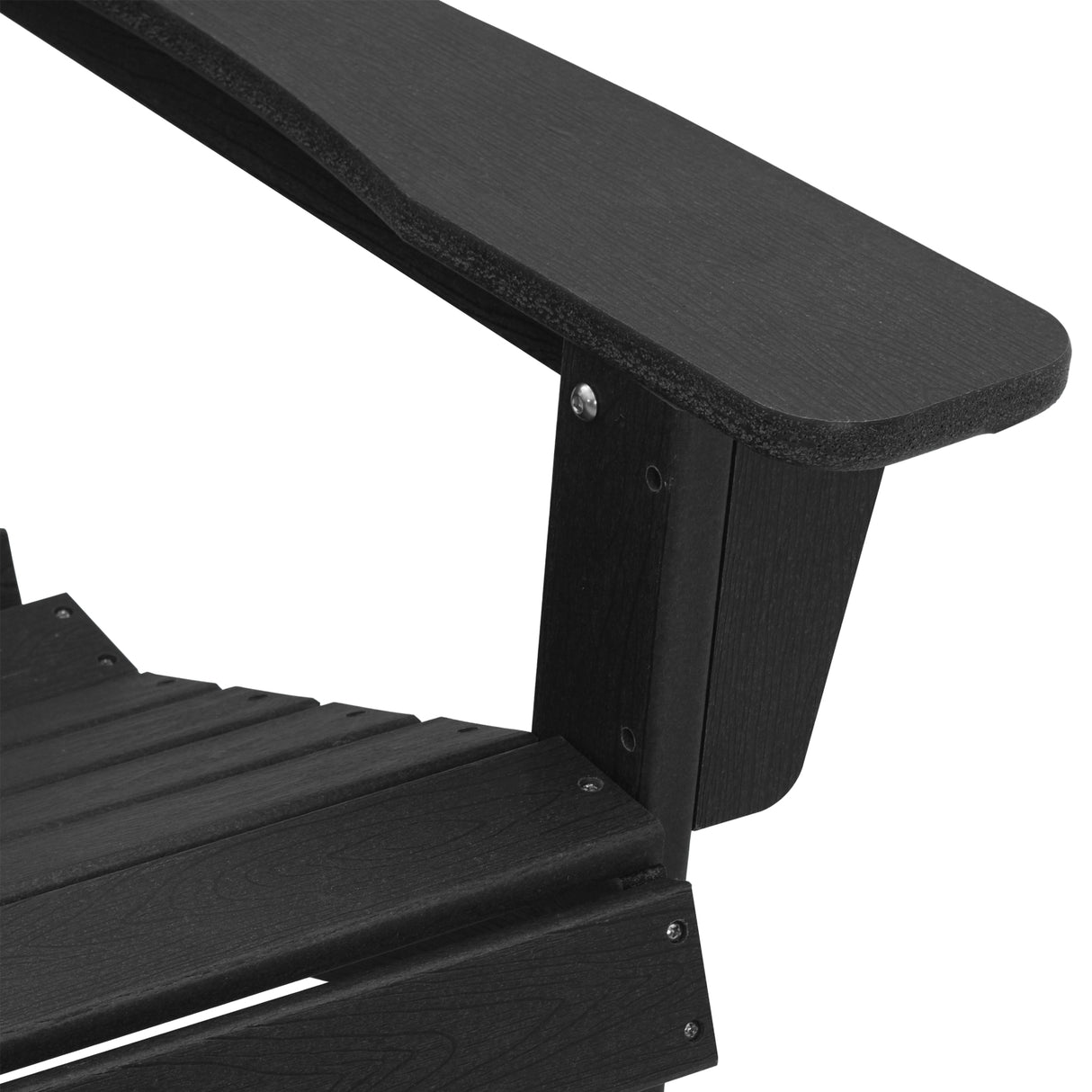 Adirondack Chair Black 74x82x91 cm HDPE