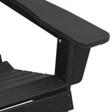Adirondack Chair Black 74x82x91 cm HDPE