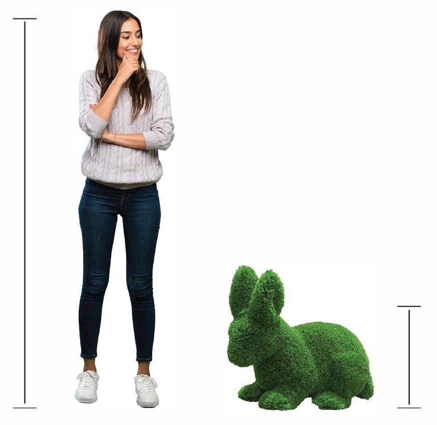 Premium Faux Topiary - Rabbit #2