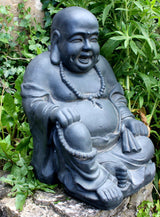 Stone Effect Laughing Buddha Statue