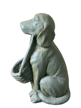 Stone Effect Grey Dog Basket Birdfeeder