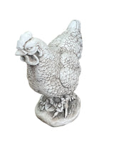 Stone Effect White Hen Statue