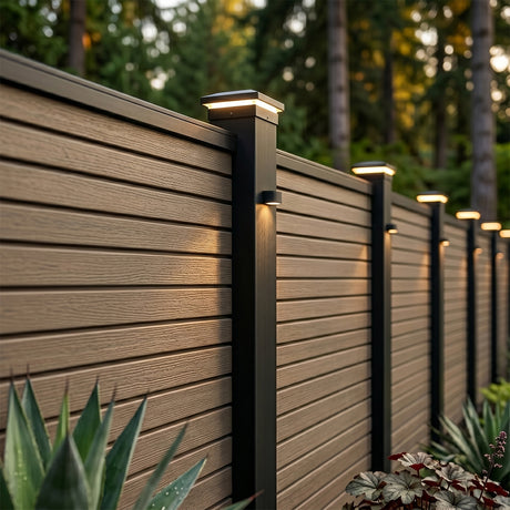 Co-extrusion Slatted Fencing Kit - Ash (6ft x 6ft | 1.8m x 1.8m)