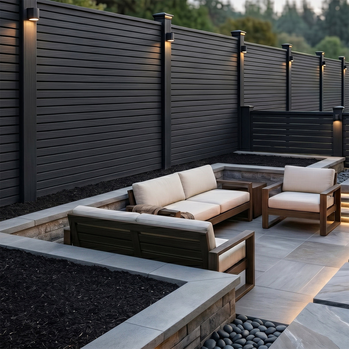 Co-extrusion Slatted Fencing Kit (6ft x 6ft | 1.8m x 1.8m)