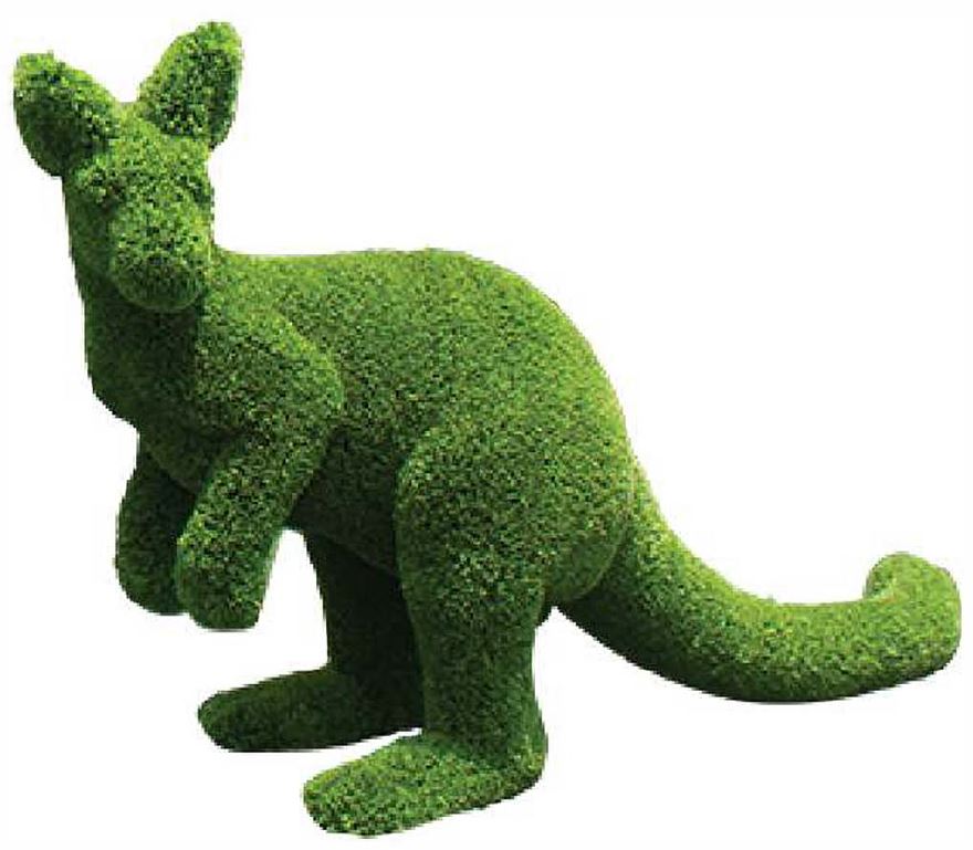 Premium Faux Topiary - Small Kangaroo