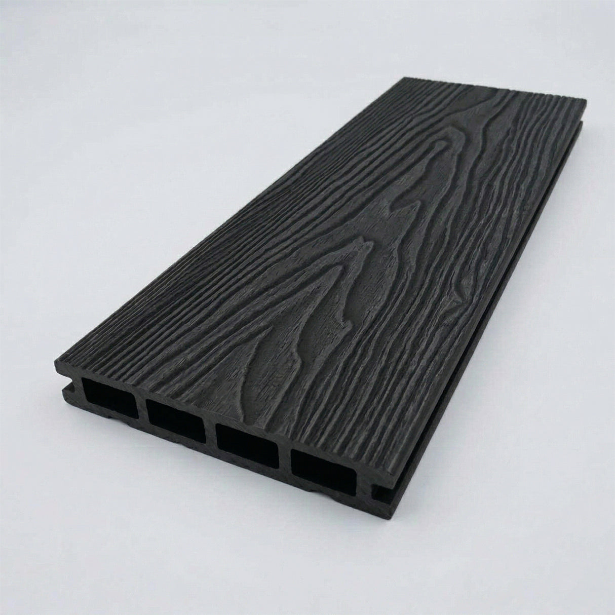 4.8m Woodgrain Composite Decking Board - Black (Pallet)