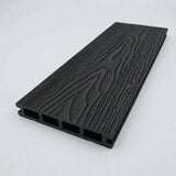 4.8m Woodgrain Composite Decking Board - Black (Pallet)