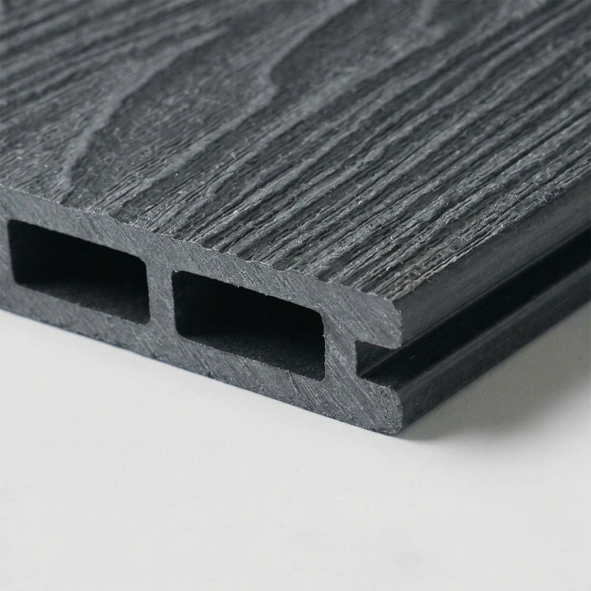 4.8m Woodgrain Composite Decking Board - Anthracite (Pallet)