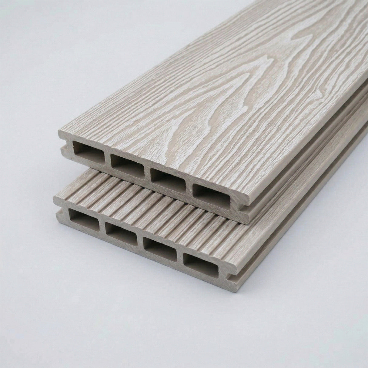 4.8m Woodgrain Composite Decking Board - Ash (Pallet)