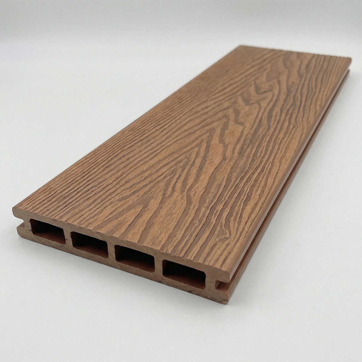 4.8m Woodgrain Composite Decking Board - Teak (Pallet)