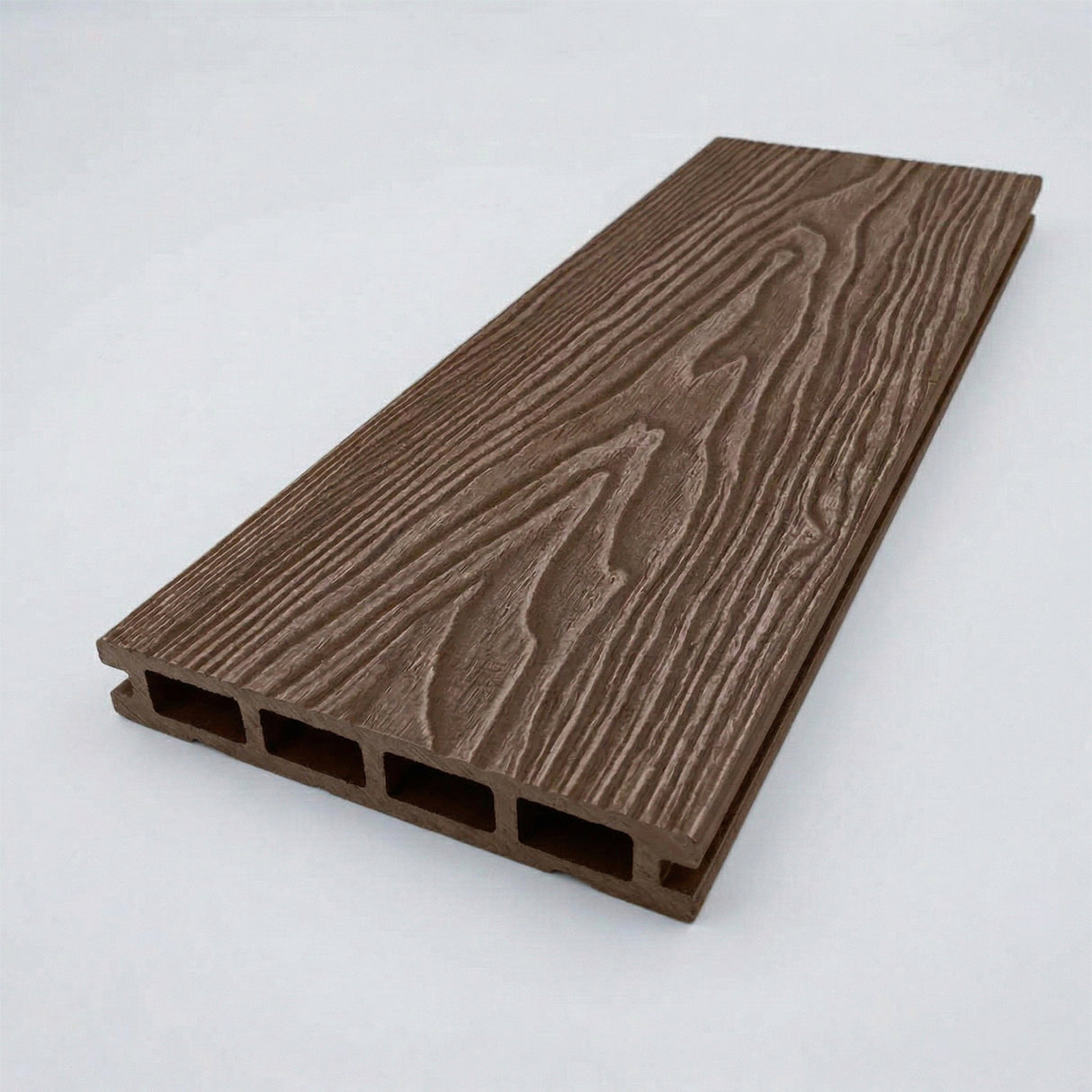 4.8m Woodgrain Composite Decking Board - Brown (Pallet)