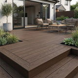 4.8m Woodgrain Composite Decking Board - Brown (Pallet)