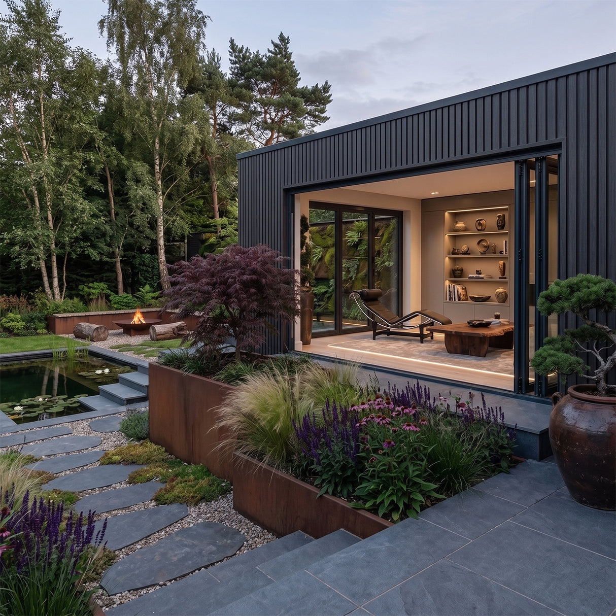 2.5m Slatted Composite Cladding