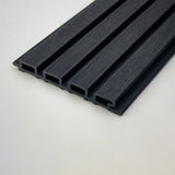2.5m Slatted Composite Cladding - Black