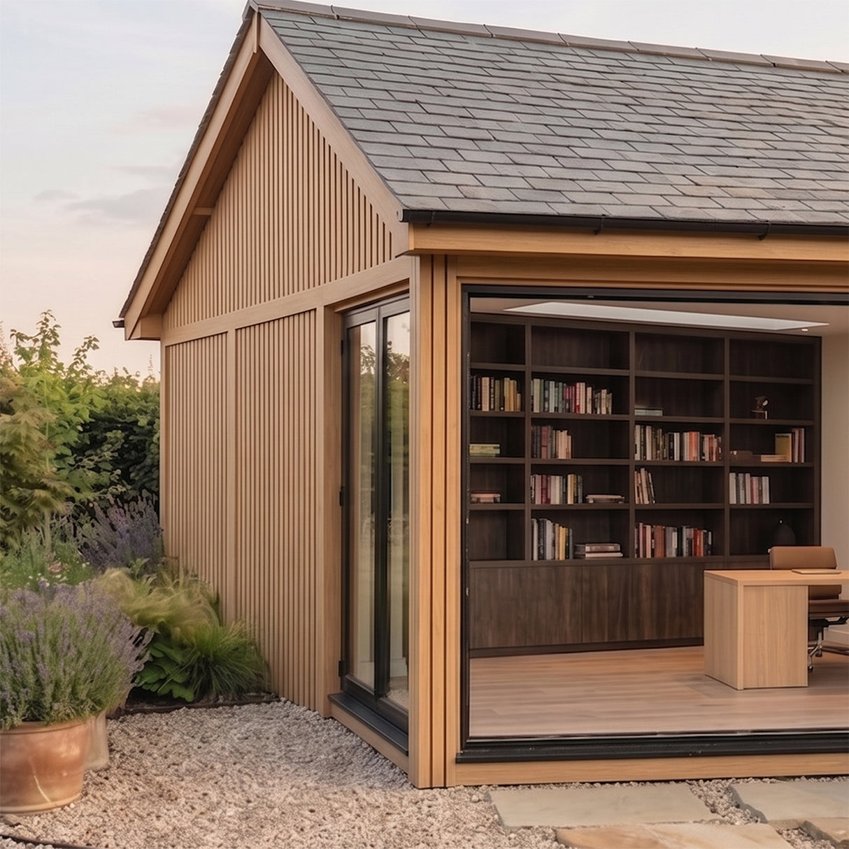 2.5m Slatted Composite Cladding - Pine
