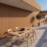 2.5m Slatted Composite Cladding - Teak