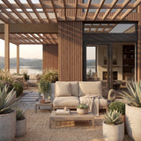 2.5m Slatted Composite Cladding - Teak