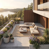 2.5m Slatted Composite Cladding - Teak