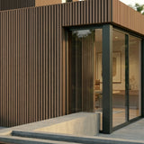 2.5m Slatted  Composite Cladding - Brown