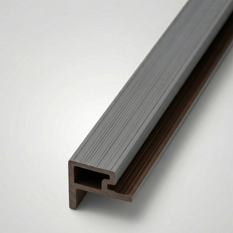 2.5m Slatted Cladding End Trim