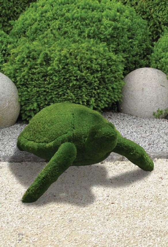 Premium Faux Topiary - Turtle