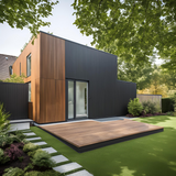 Slated Composite Cladding - Dark Brown