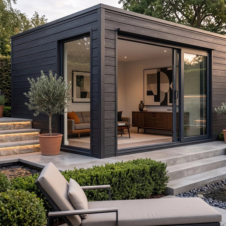 3.6m Composite Woodgrain Shiplap Cladding - Black