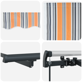 Retractable Awning Multicolour 250 x 200 cm