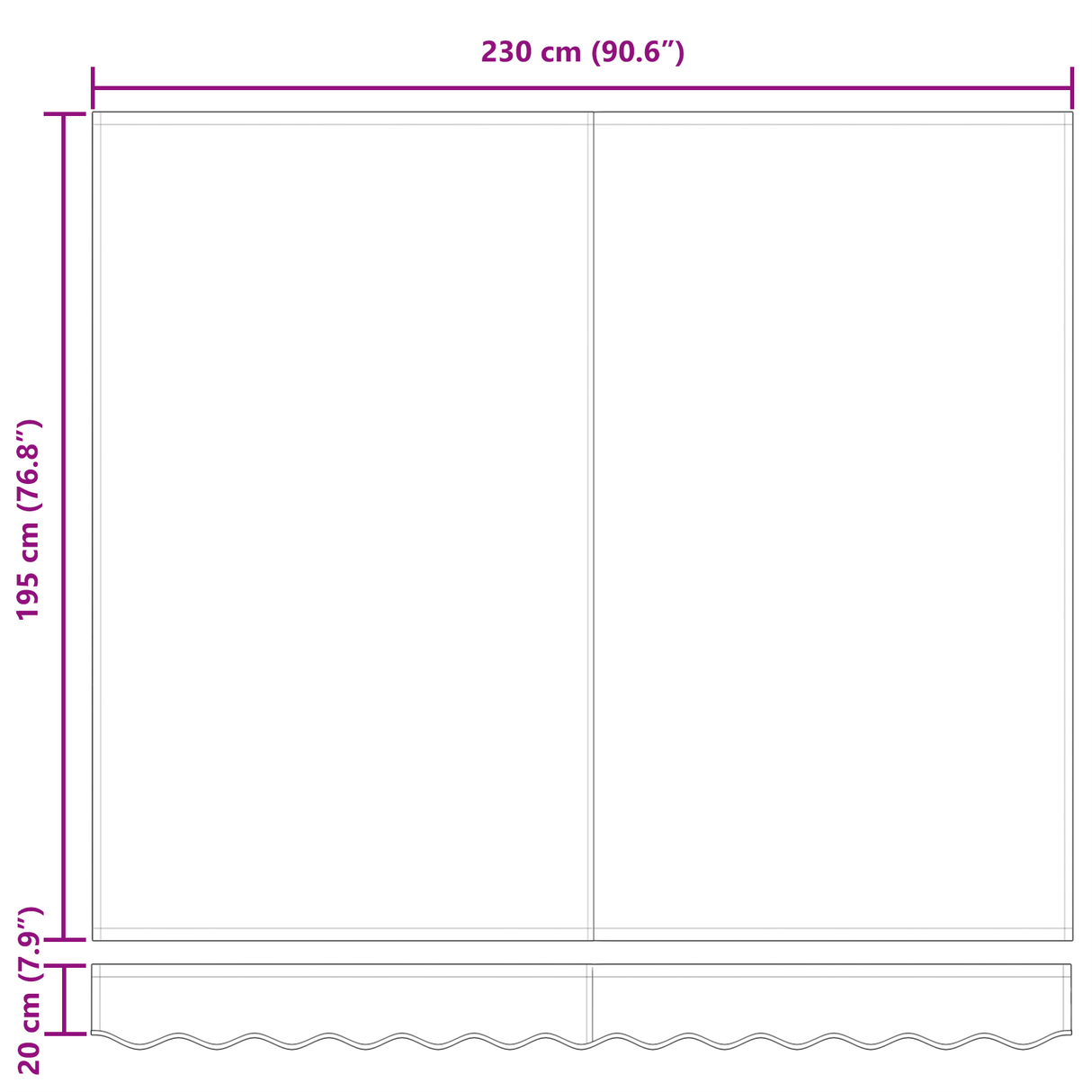 Retractable Awning Multicolour 250 x 200 cm