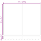 Retractable Awning Multicolour 250 x 200 cm