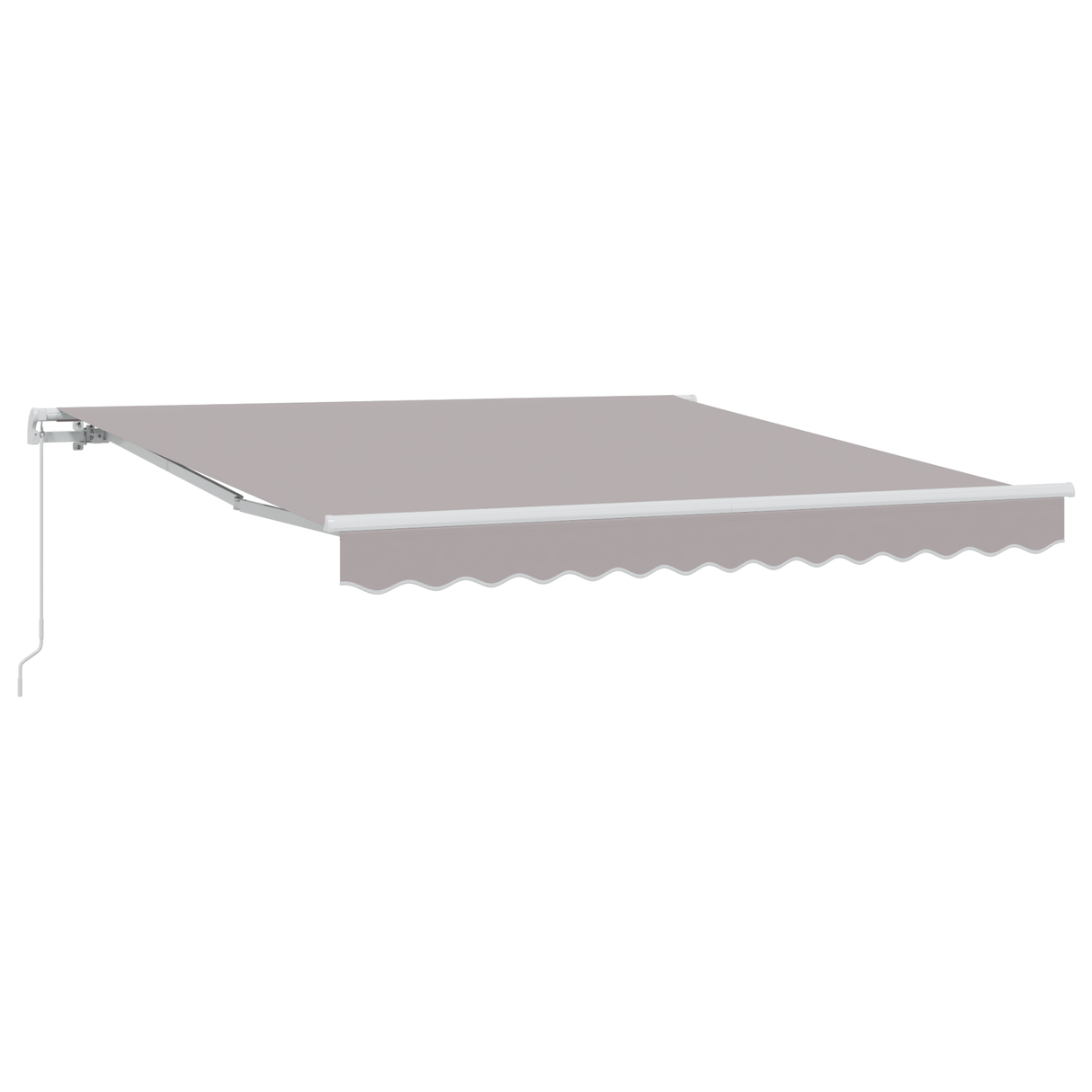 Manual Retractable Awning Light Grey 300x250 cm