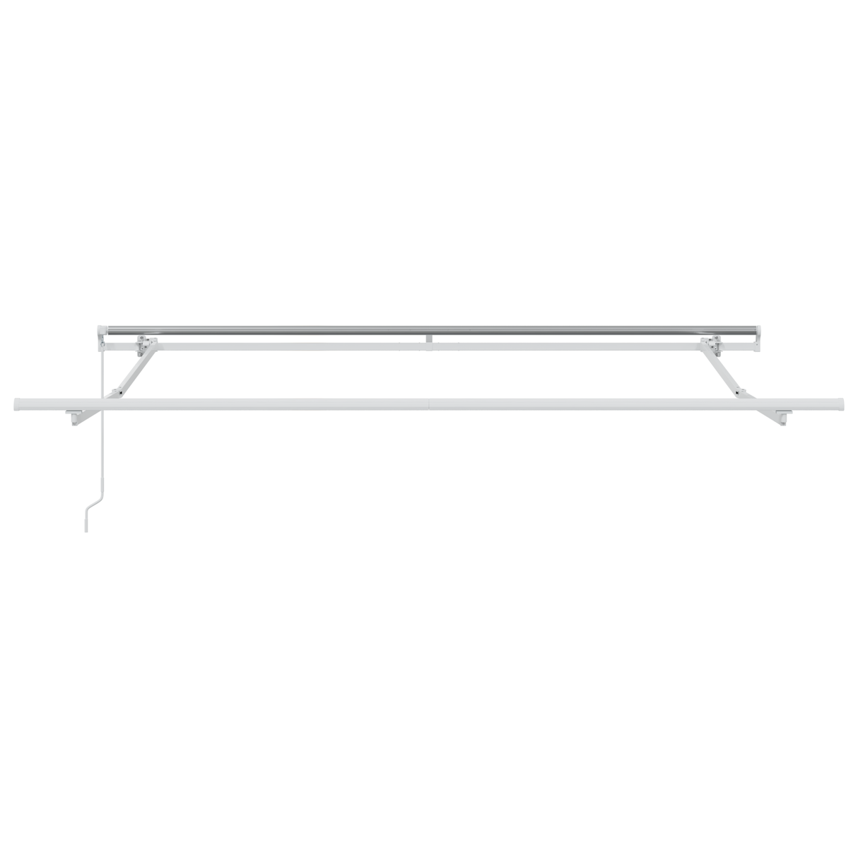 Manual Retractable Awning Light Grey 300x250 cm