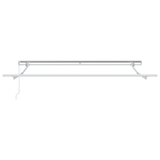 Manual Retractable Awning Light Grey 300x250 cm