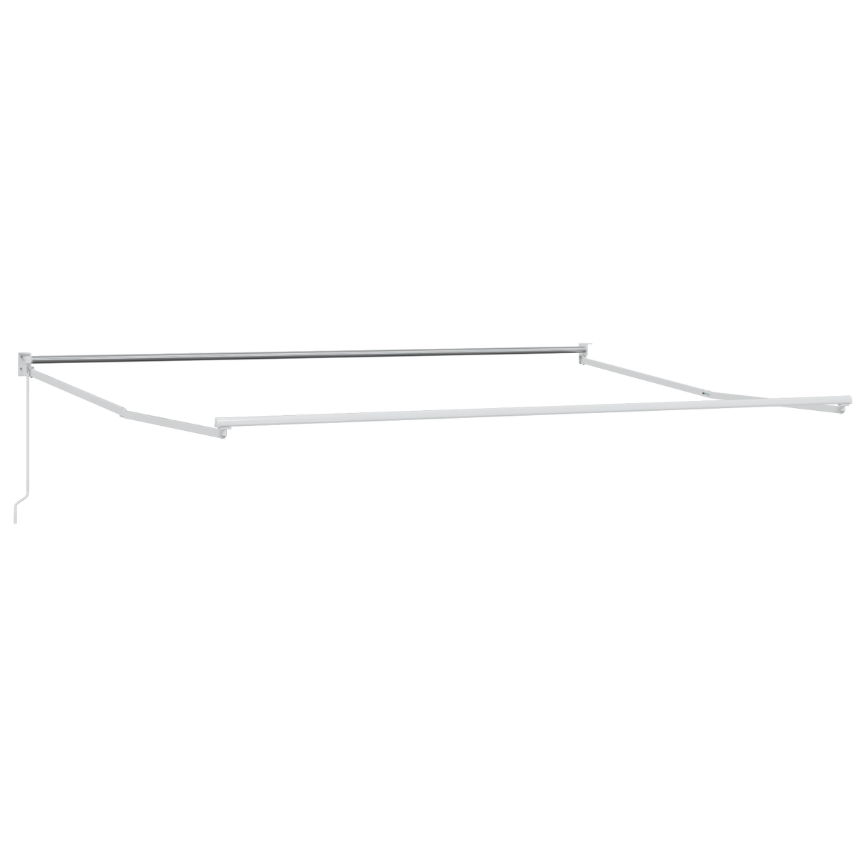 Retractable Awning Yellow and orange 400 x 350 cm Polyester