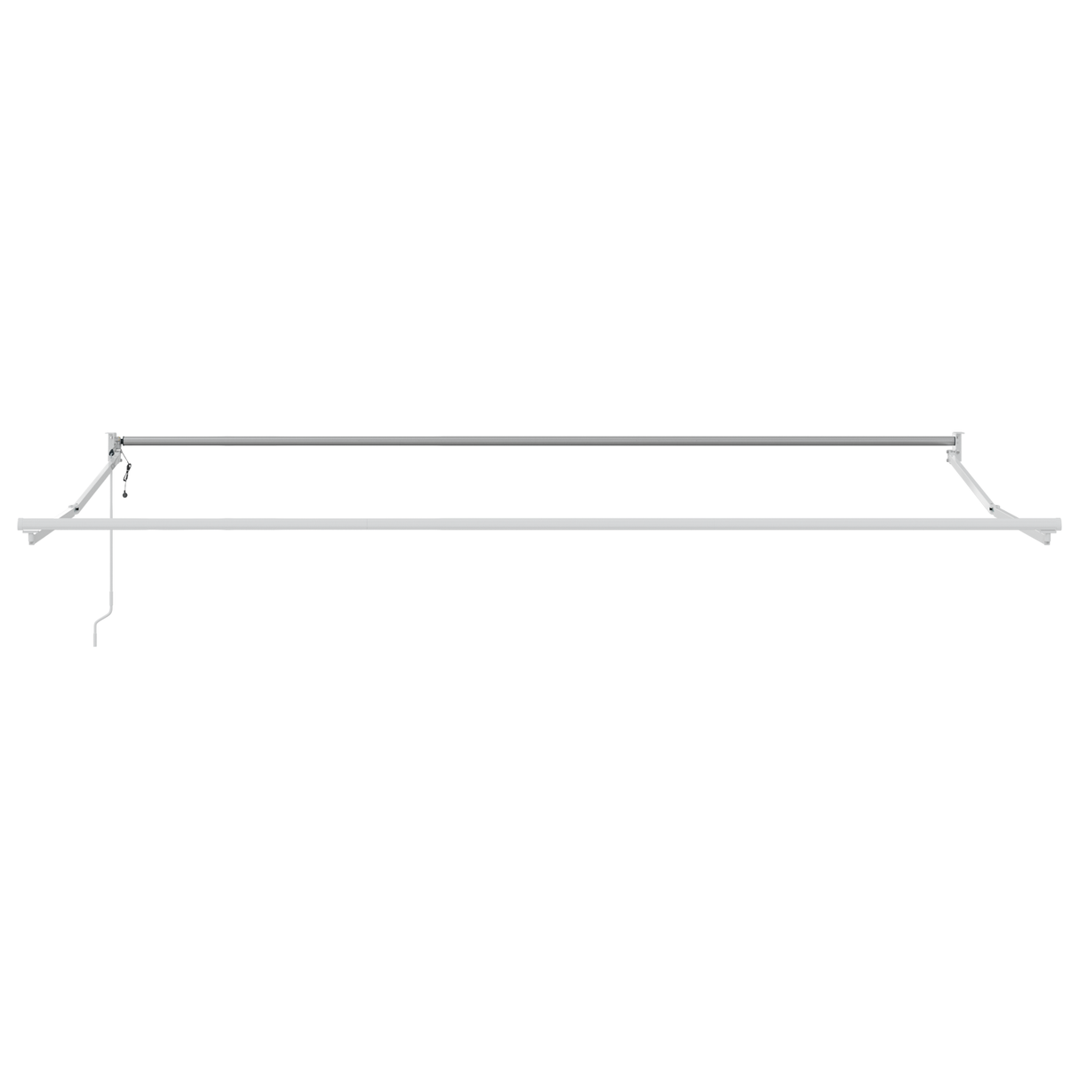 Retractable Awning with Manual 400 x 350 cm Yellow and orange