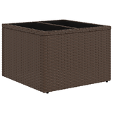 9 Piece Garden Sofa Set with Cushions Brown Poly Rattan