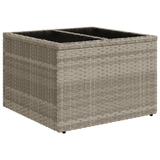 9 Piece Garden Sofa Set with Cushions Light Grey Poly Rattan