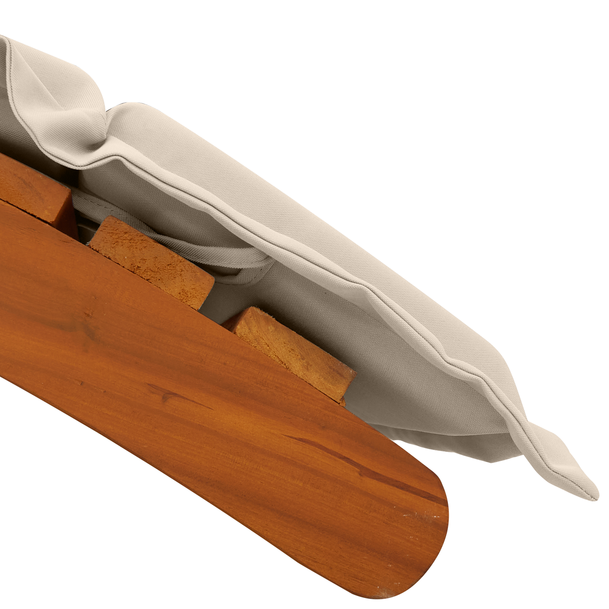 Sun lounger 2 pcs White 184 x 55 x 64cm Solid Acacia wood