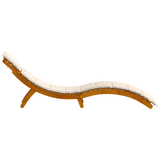 Sun lounger 2 pcs White 184 x 55 x 64cm Solid Acacia wood