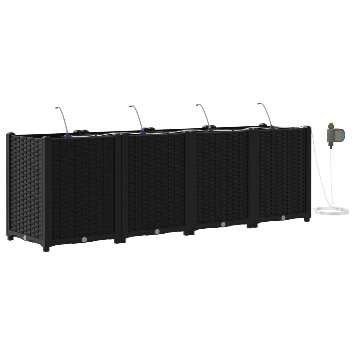 Garden Black 160 x 40 x 52 cm Steel