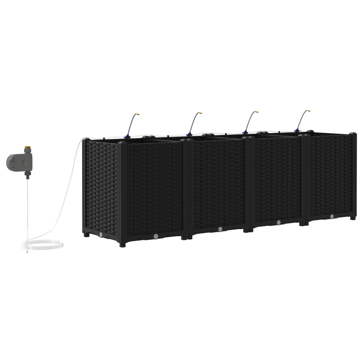 Garden Black 160 x 40 x 52 cm Steel