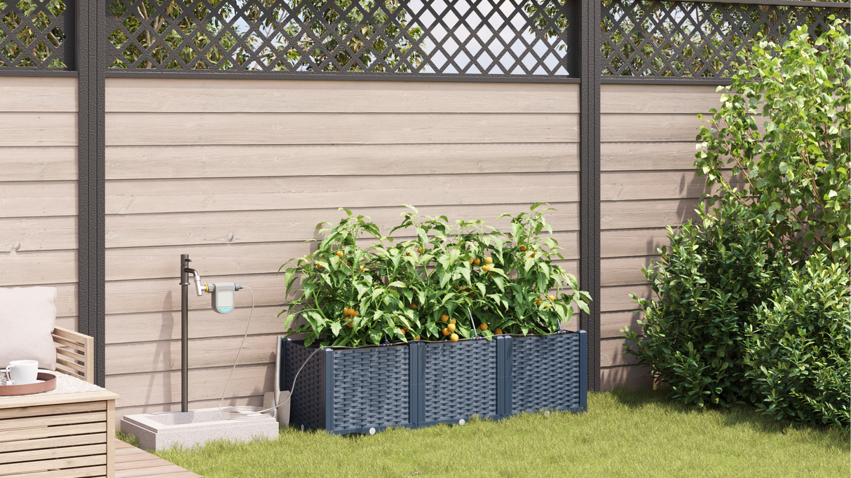 Garden Grey 120 x 40 x 37.5 cm Steel