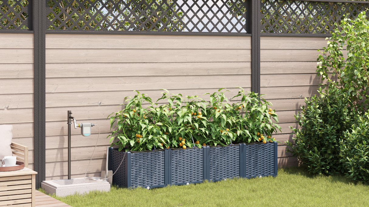 Garden Grey 160 x 40 x 37.5 cm Steel