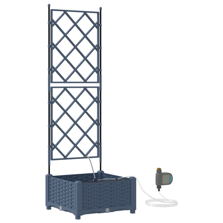 Garden Grey 40 x 40 x 126 cm Steel