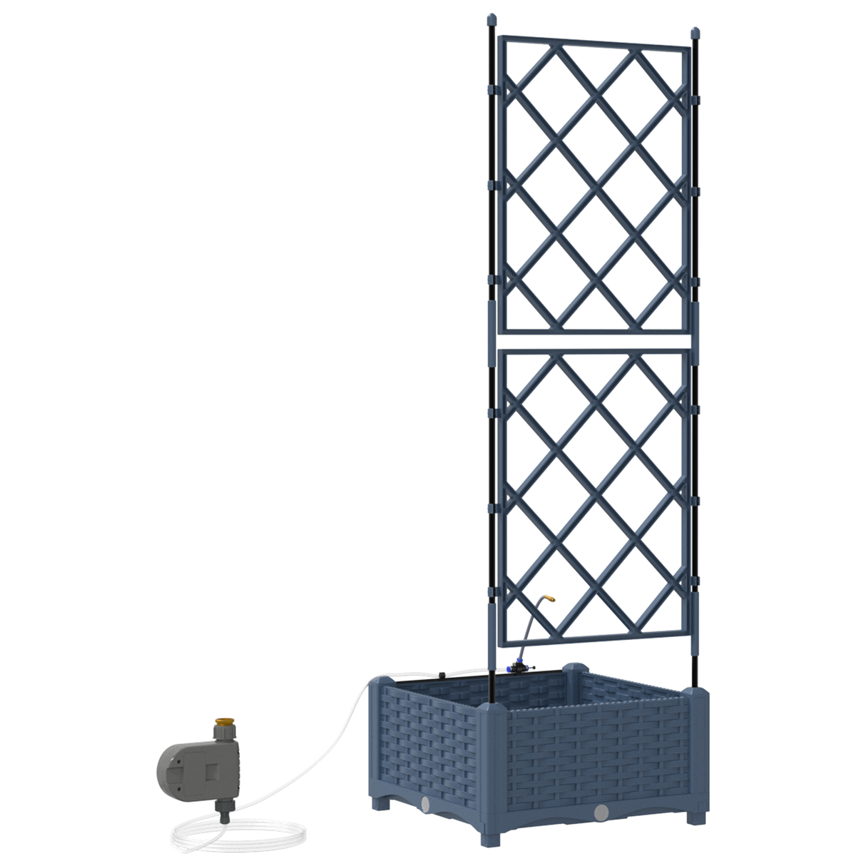 Garden Grey 40 x 40 x 126 cm Steel
