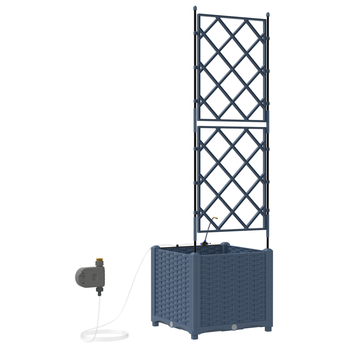Garden Grey 40 x 40 x 142 cm Steel