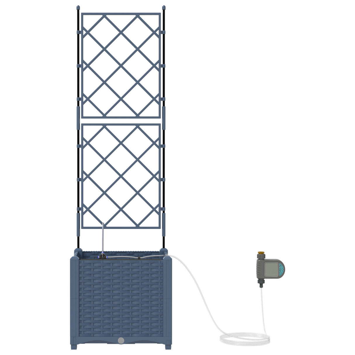 Garden Grey 40 x 40 x 142 cm Steel