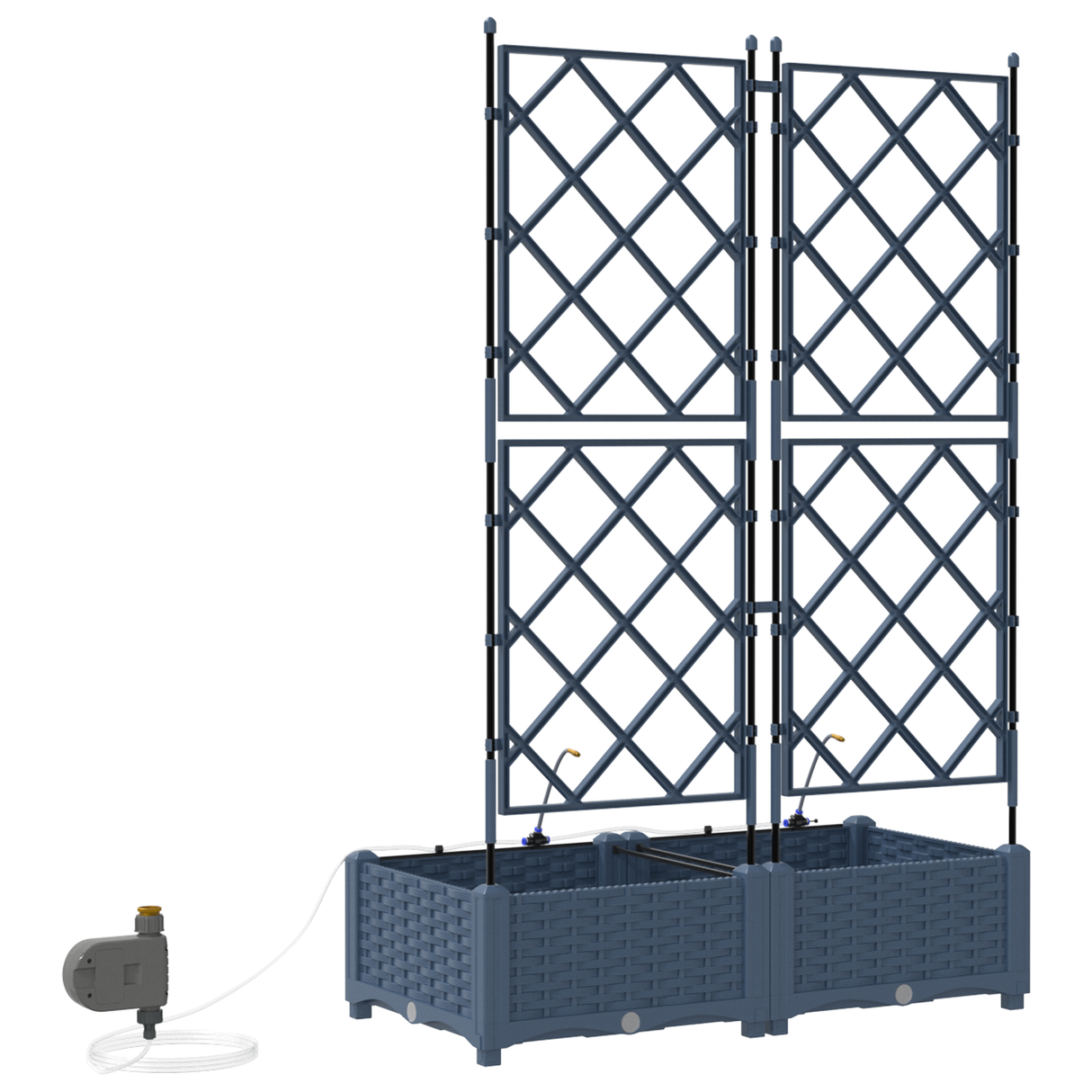 Garden Grey 80 x 40 x 126 cm Steel