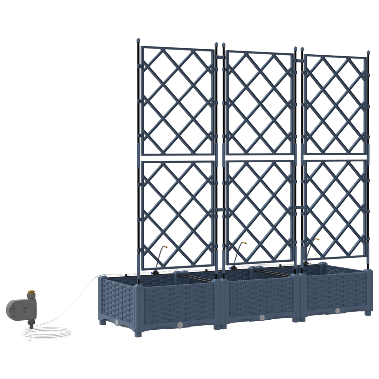 Garden Grey 120 x 40 x 126 cm Steel