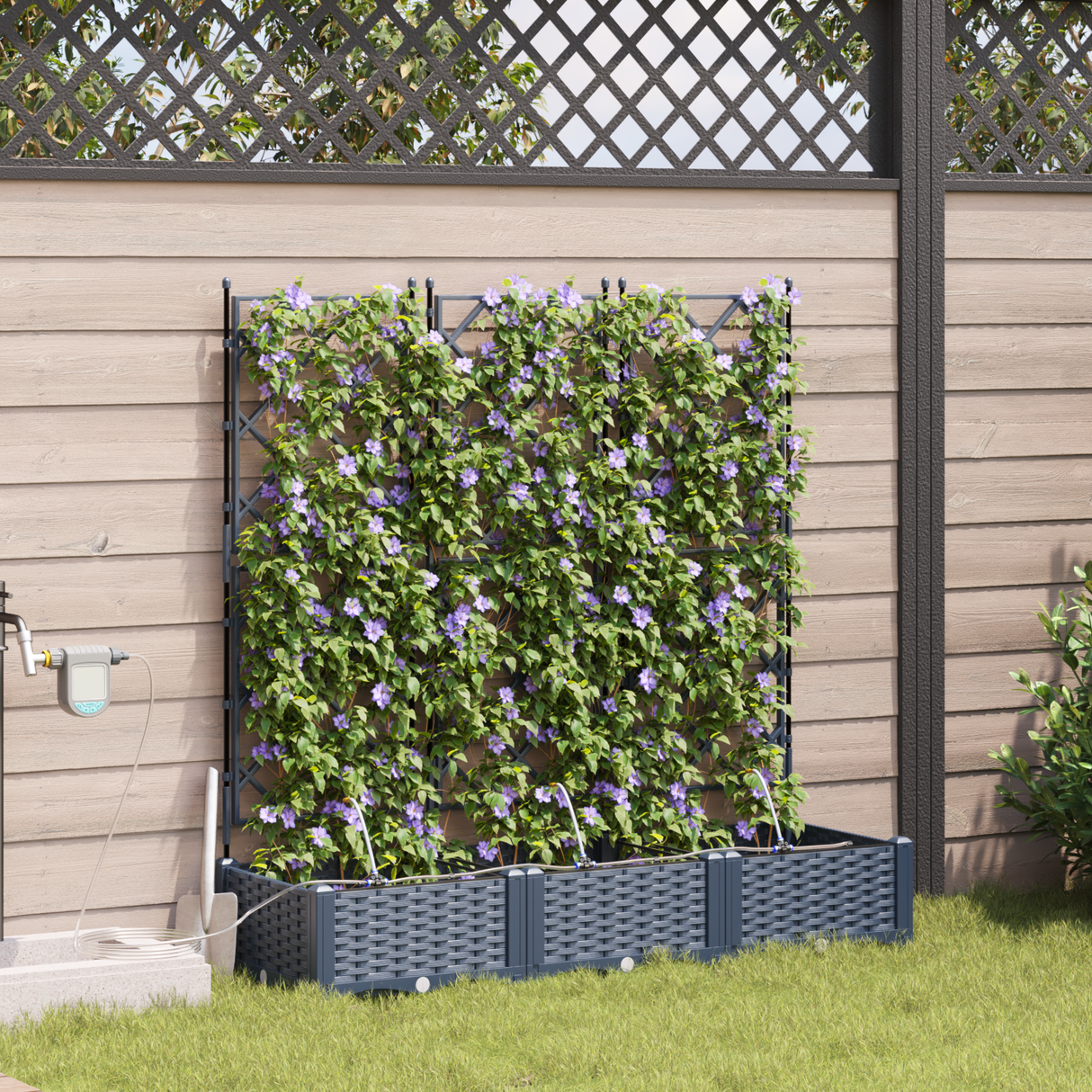 Garden Grey 120 x 40 x 126 cm Steel